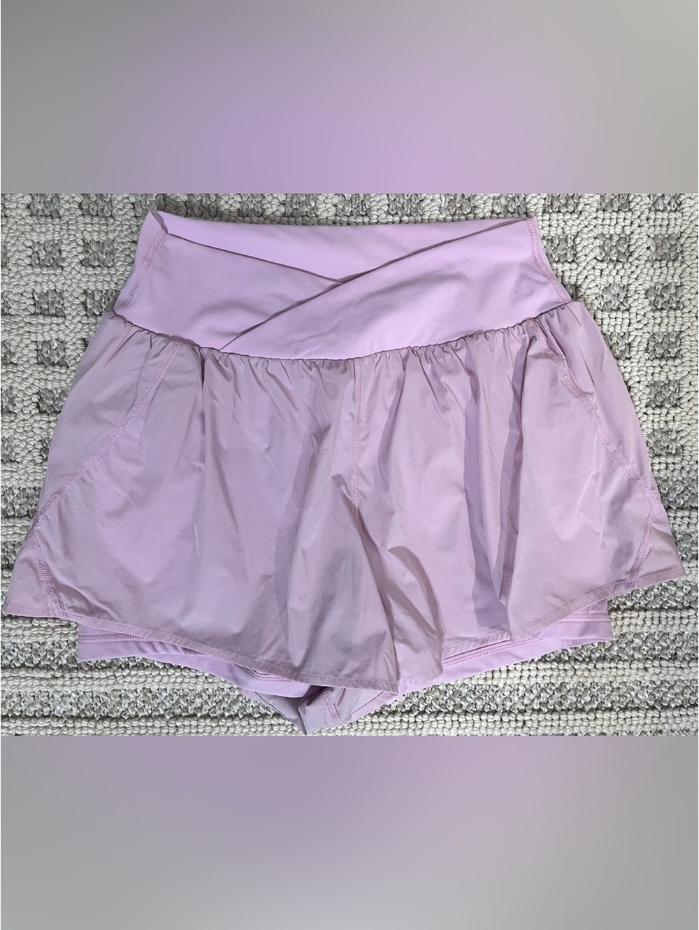 Blogilates Women's Ruffle Shorts  Pink Floral M